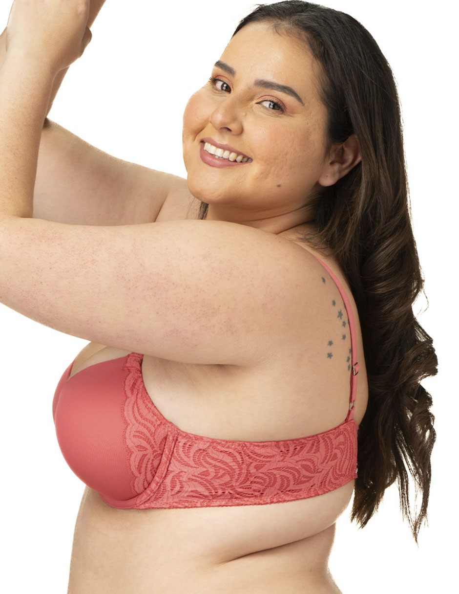 Brassiere demi con copa para mujer 3