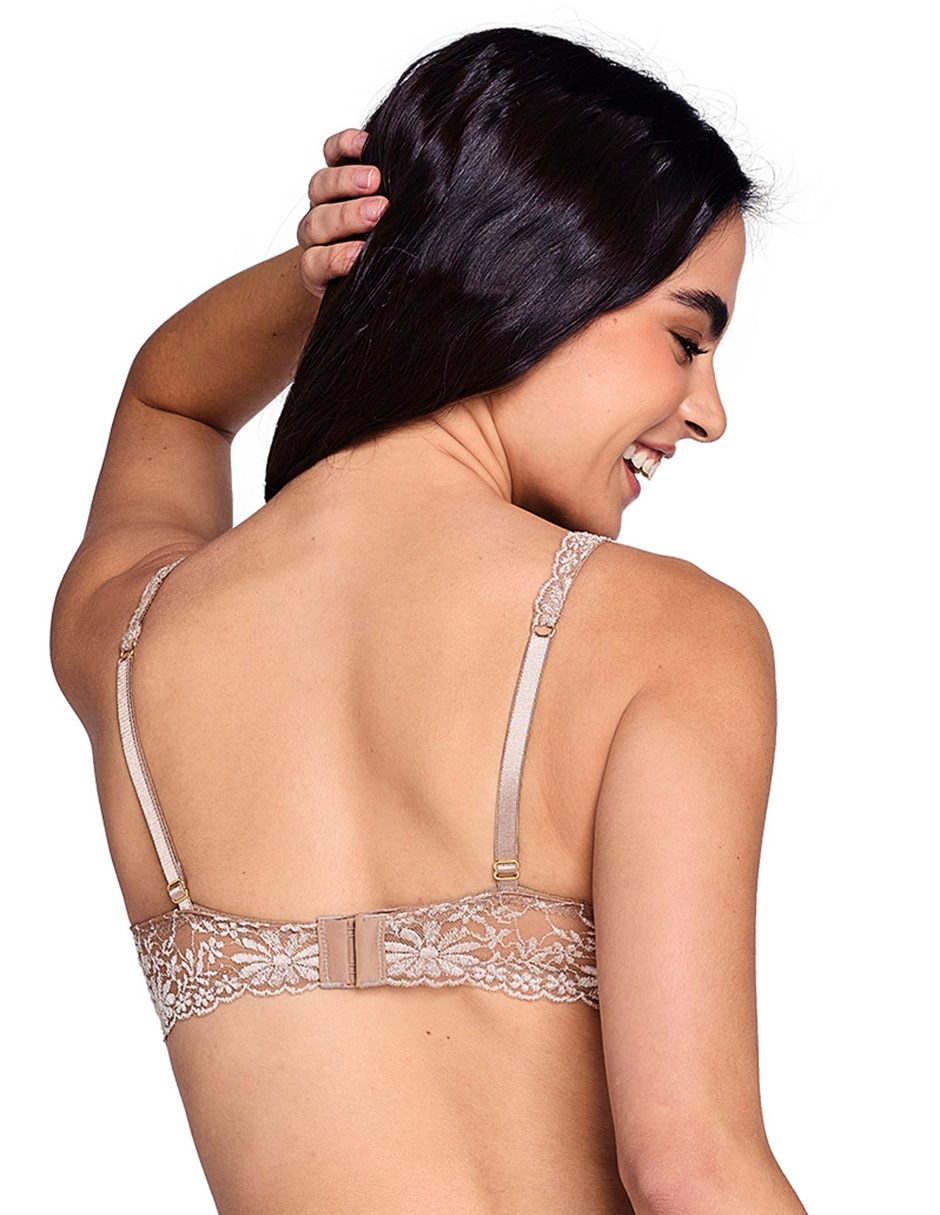Brassiere balconette copa preformada para mujer 2