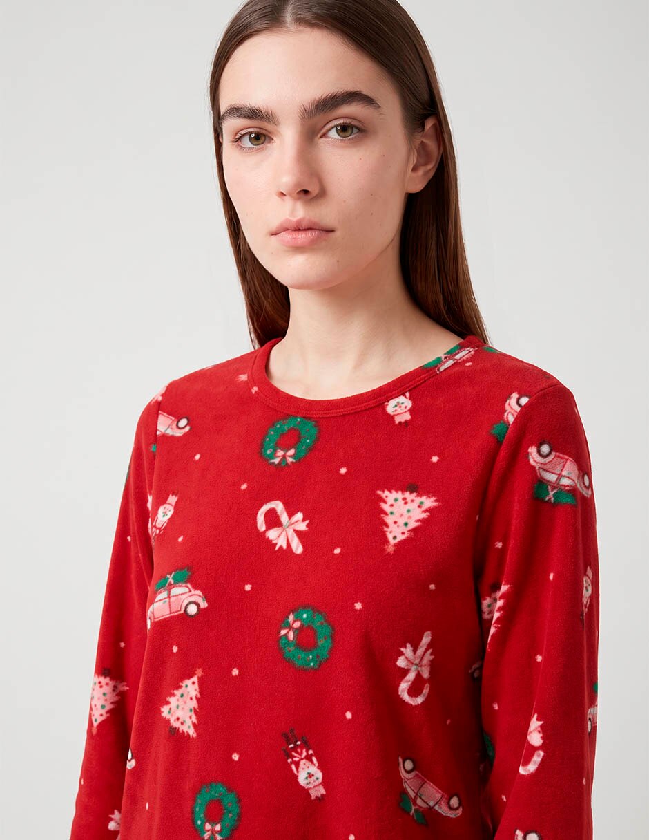 Conjunto pijama navideño para mujer 3