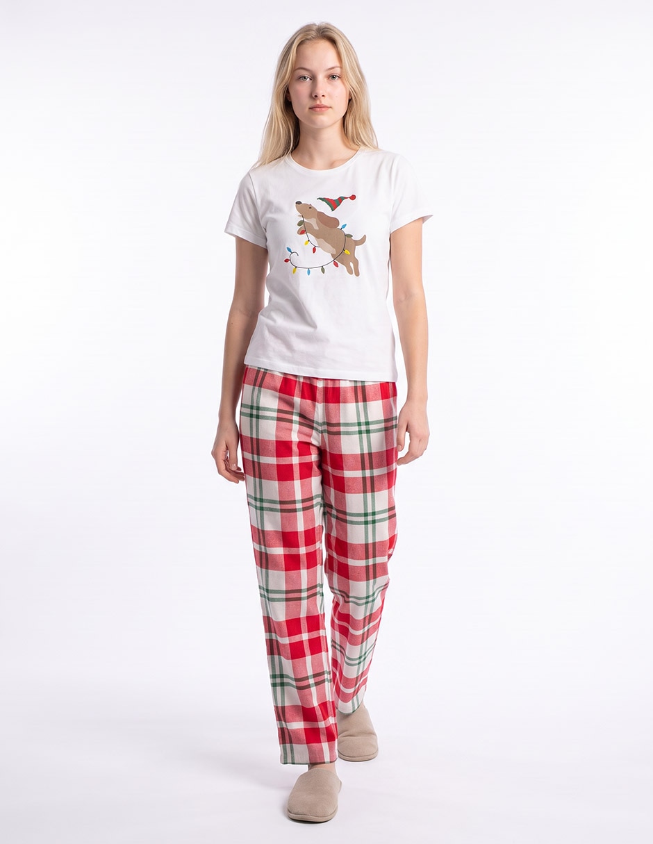 Conjunto pijama navideño para mujer