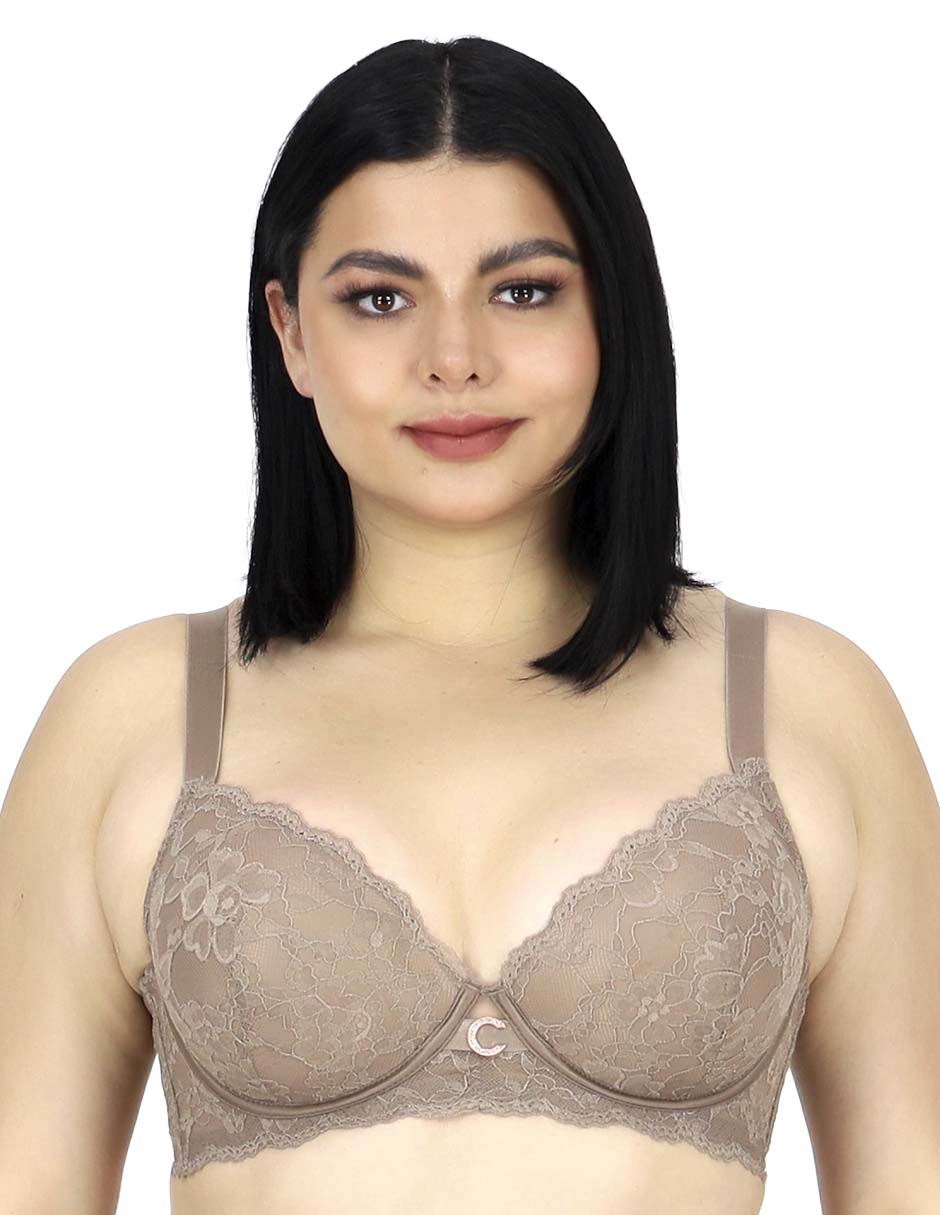 Brassiere demi copa preformada para mujer Brassiere demi copa preformada para mujer