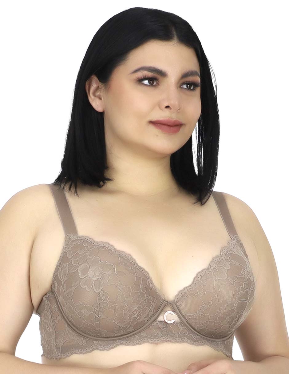 Brassiere demi Lady Carnival copa preformada para mujer