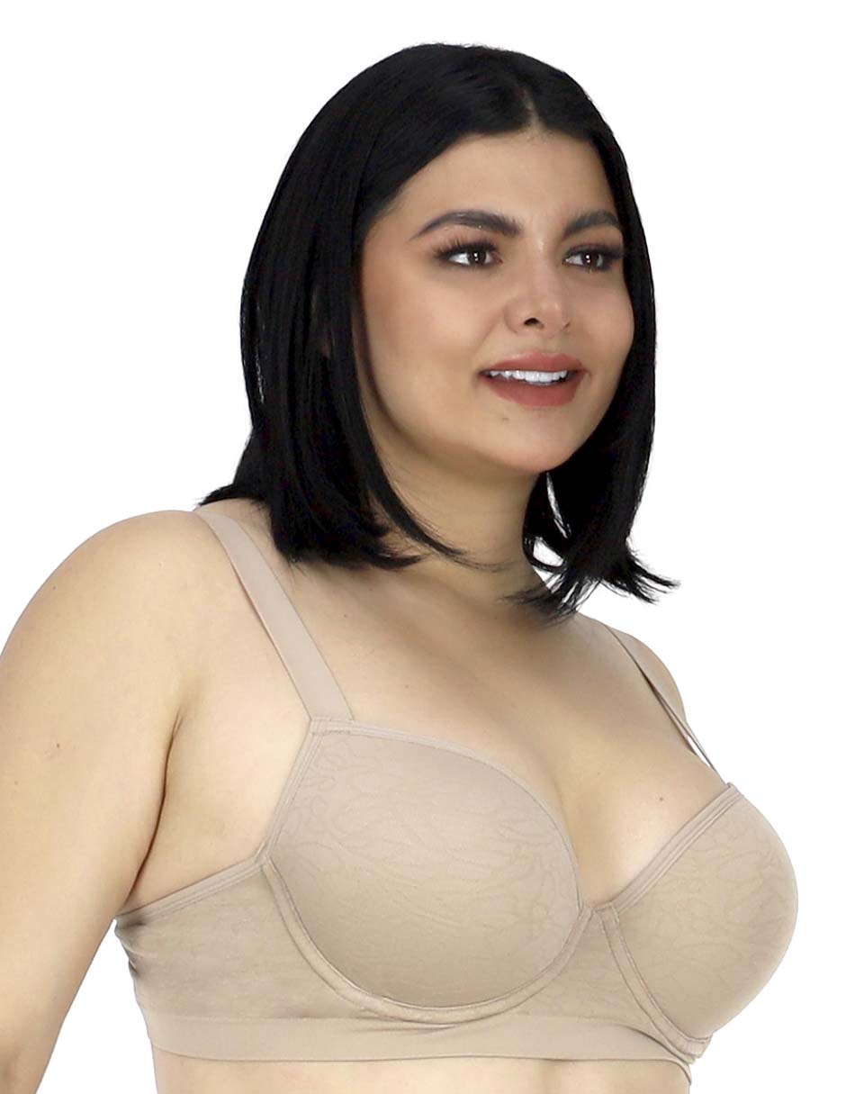 Brassiere escote profundo copa preformada para mujer 2