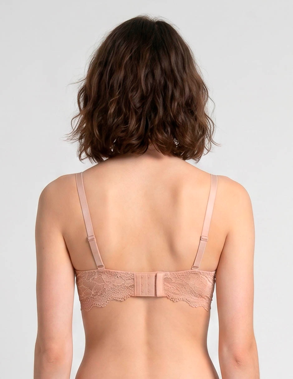 Brassiere demi con copa para mujer 2