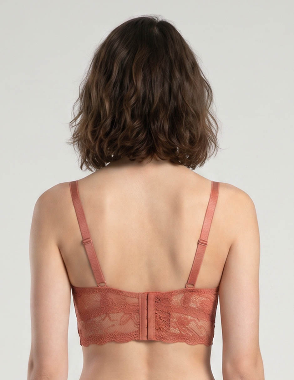 Brassiere demi con copa para mujer 2