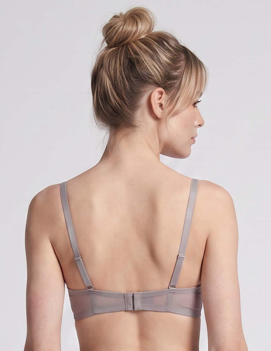 Brassiere demi con copa para mujer 3