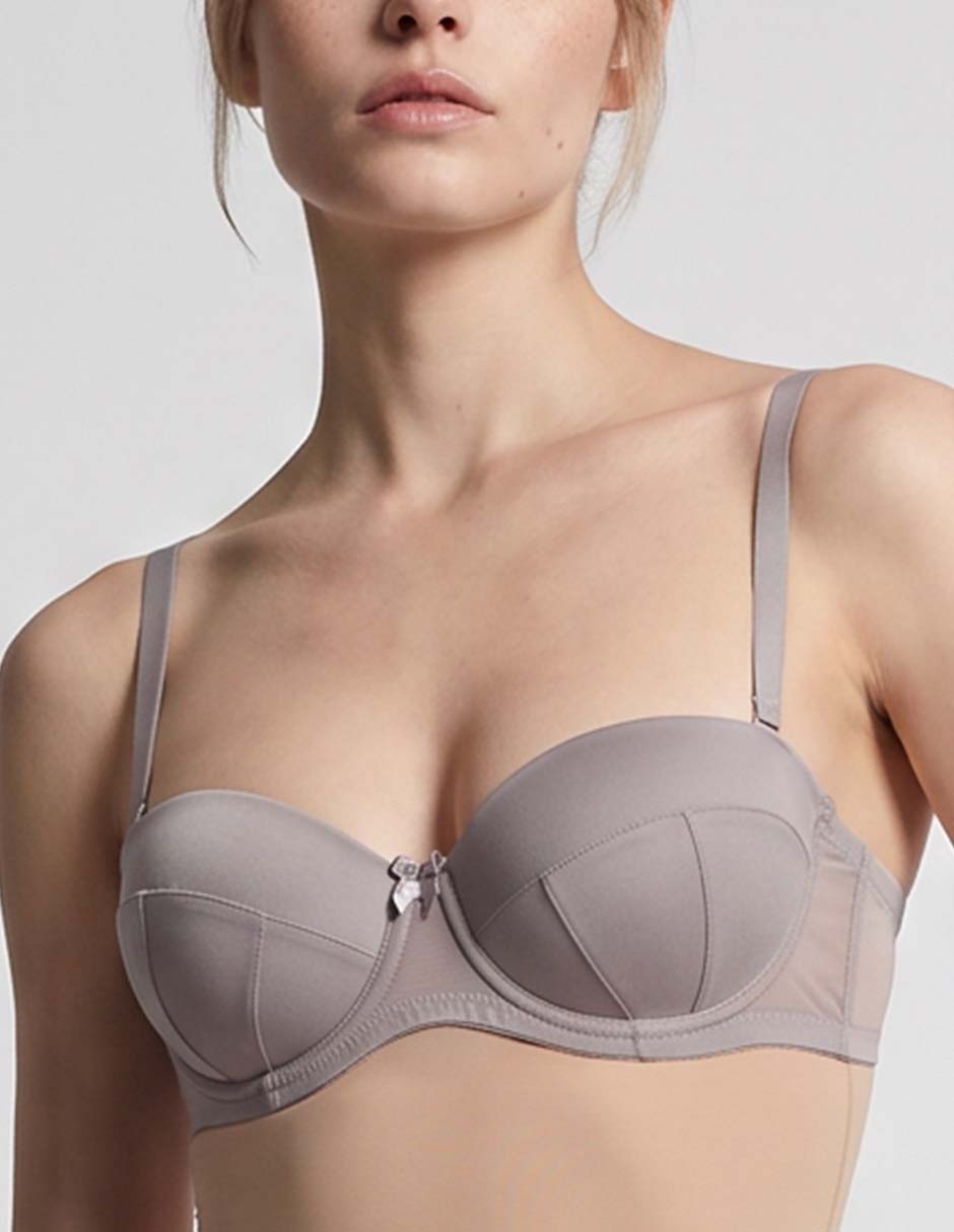 Brassiere demi con copa para mujer 2