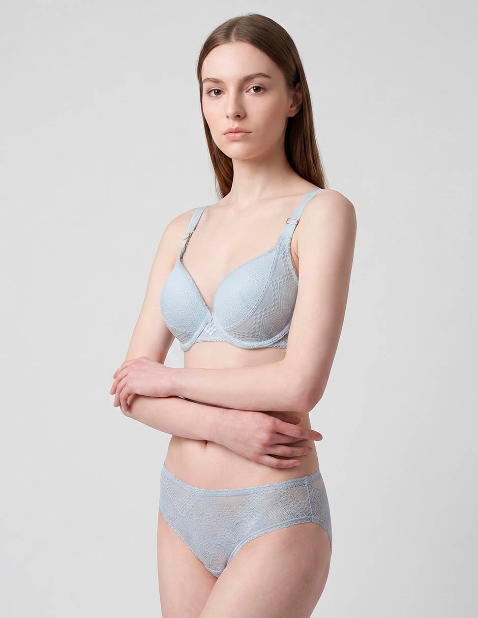 Brassiere demi con copa para mujer 2