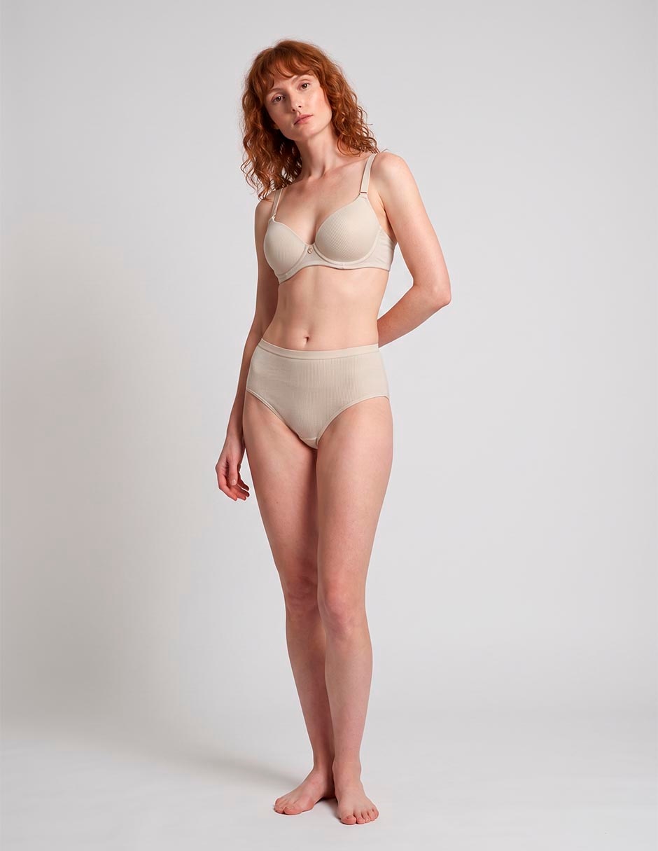 Brassiere demi con copa para mujer