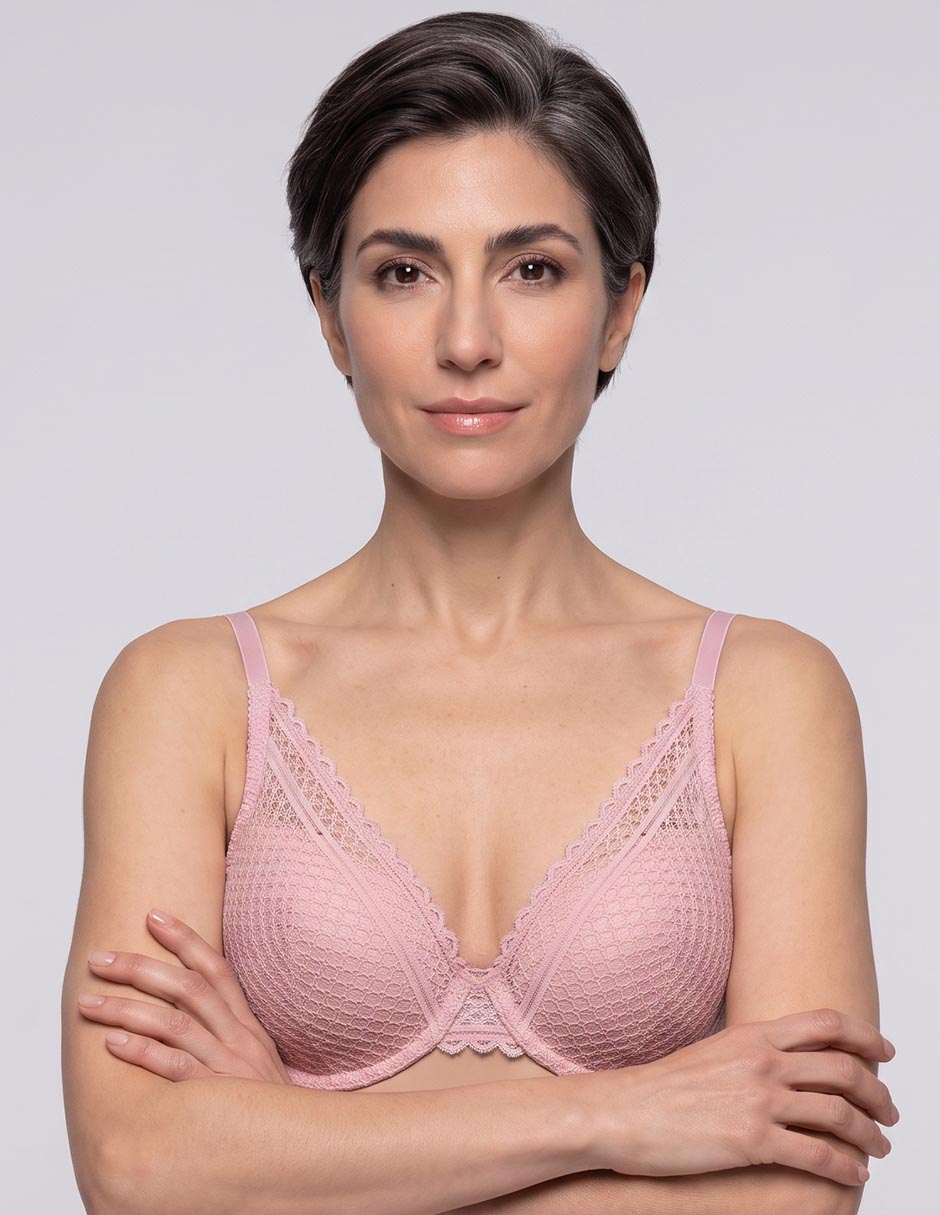 Brassiere media copa seamless para mujer 2