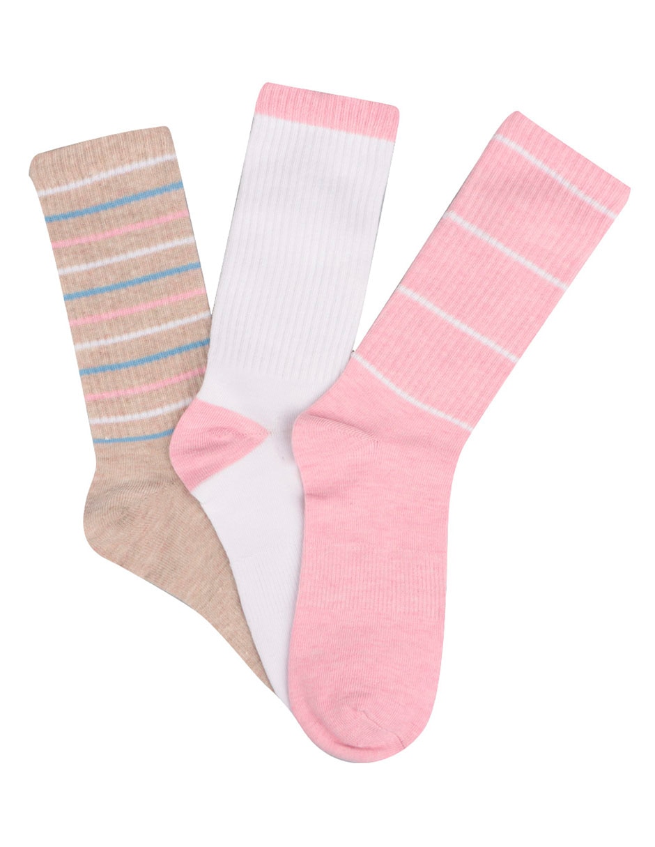 Calceta para mujer 3 pares
