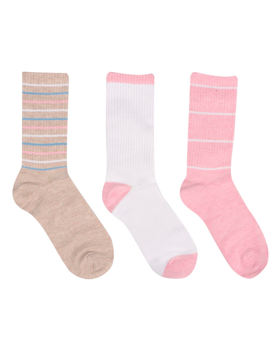 Calceta para mujer 3 pares