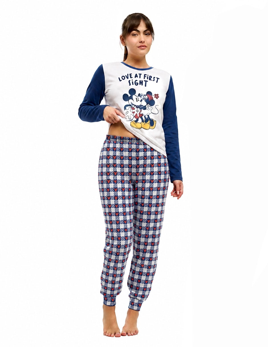 Conjunto pijama minnie mouse para mujer