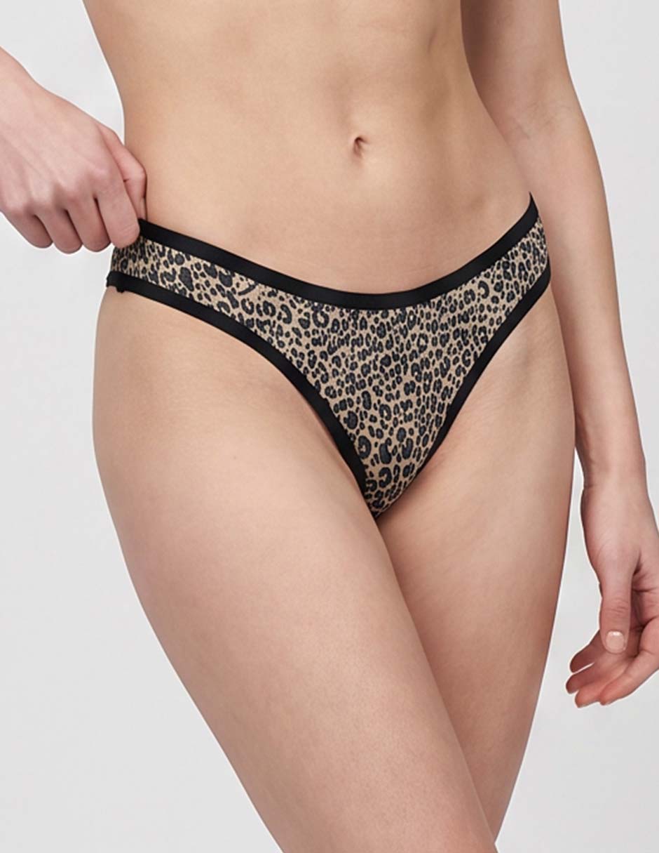 Set tanga brasileña de algodón para mujer