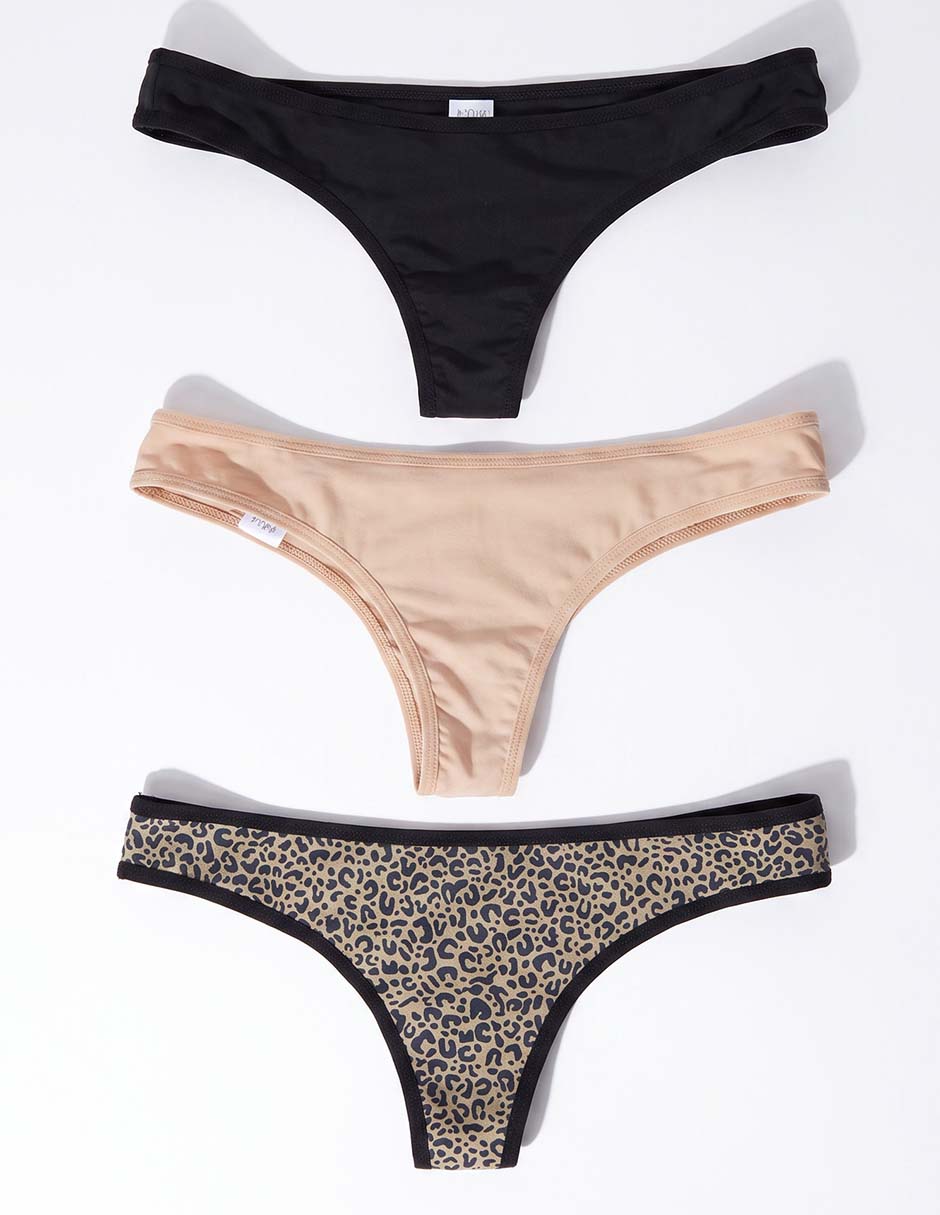 Set tanga brasileña de algodón para mujer 2