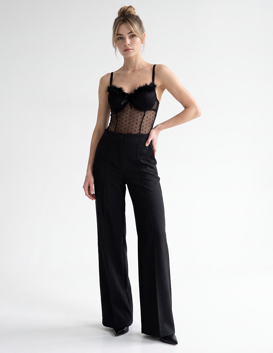 Body escote medio para mujer 3