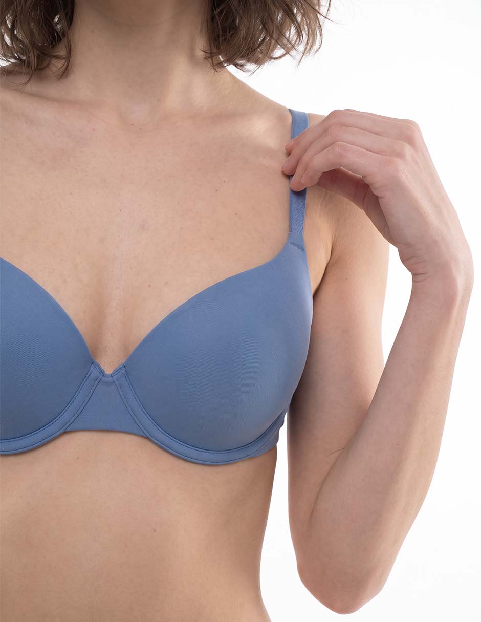 Brassiere demi con copa para mujer 2