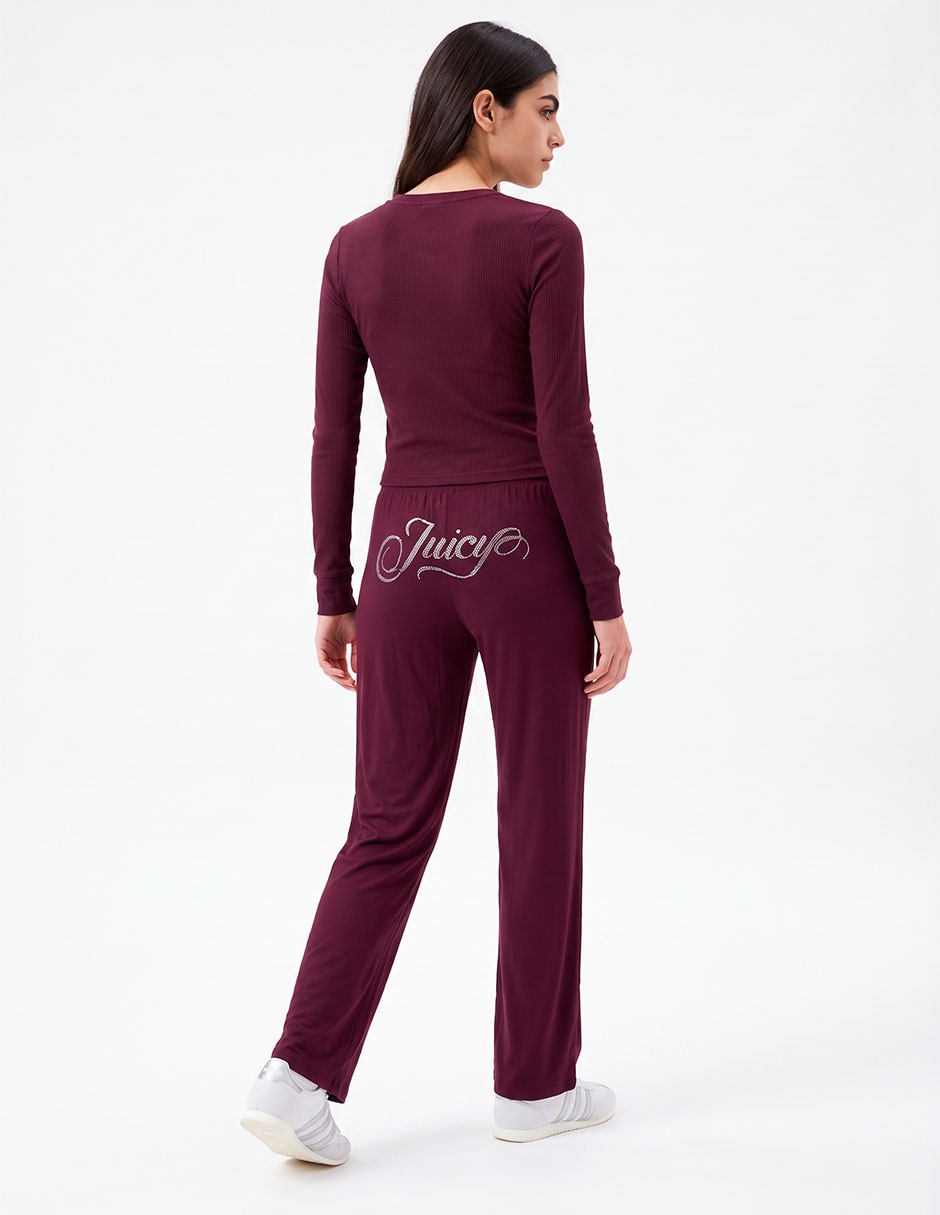 Pants wide leg con elastico para mujer 2