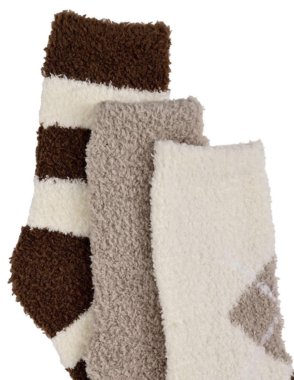 Calceta de algodón para mujer 3 pares 3
