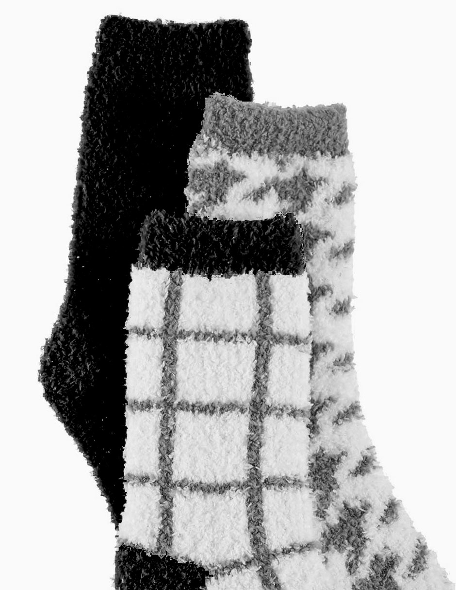 Calceta para mujer 3 pares 3