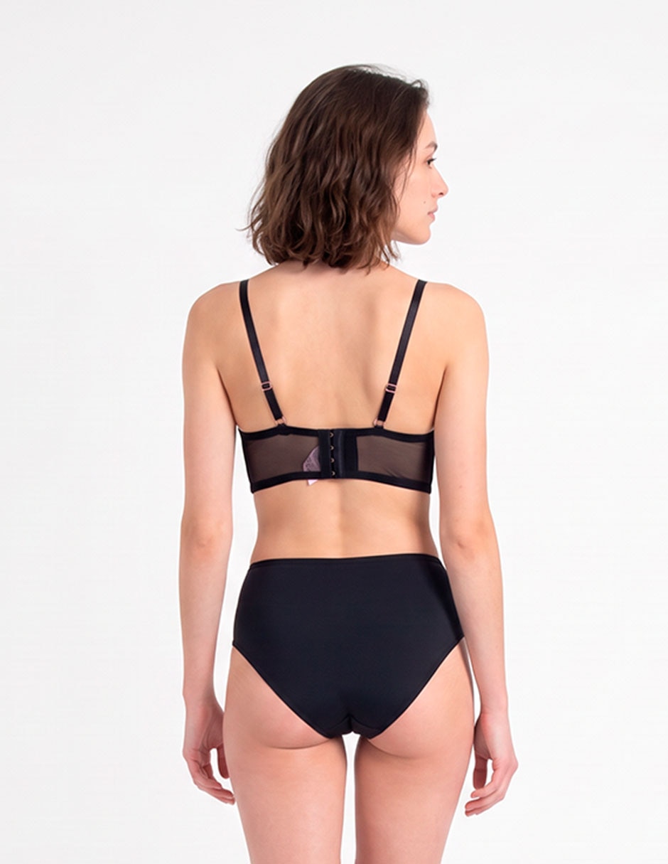 Brassiere balconette con copa para mujer 2