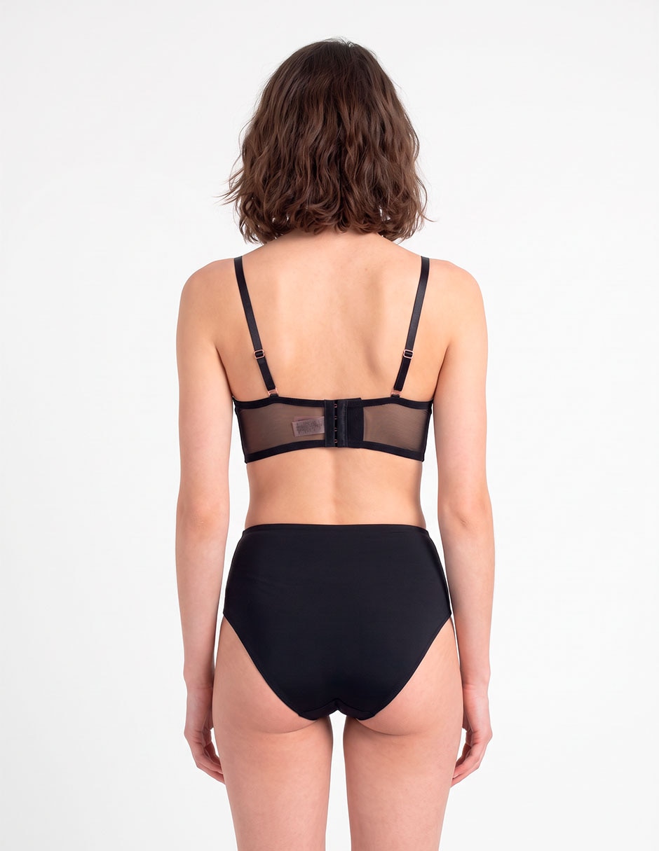 Brassiere balconette con copa para mujer 4