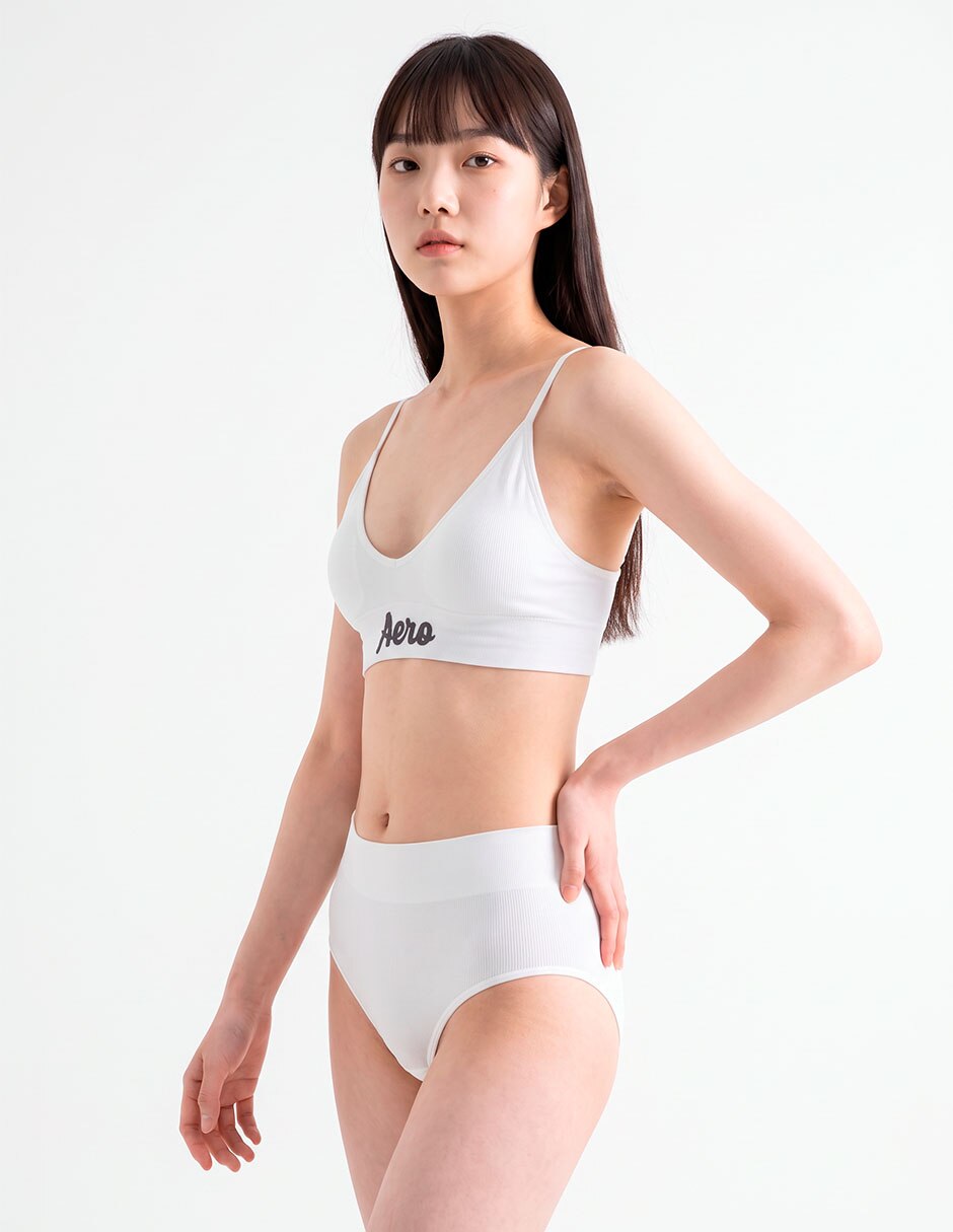 Bralette copa triangular seamless para mujer 3