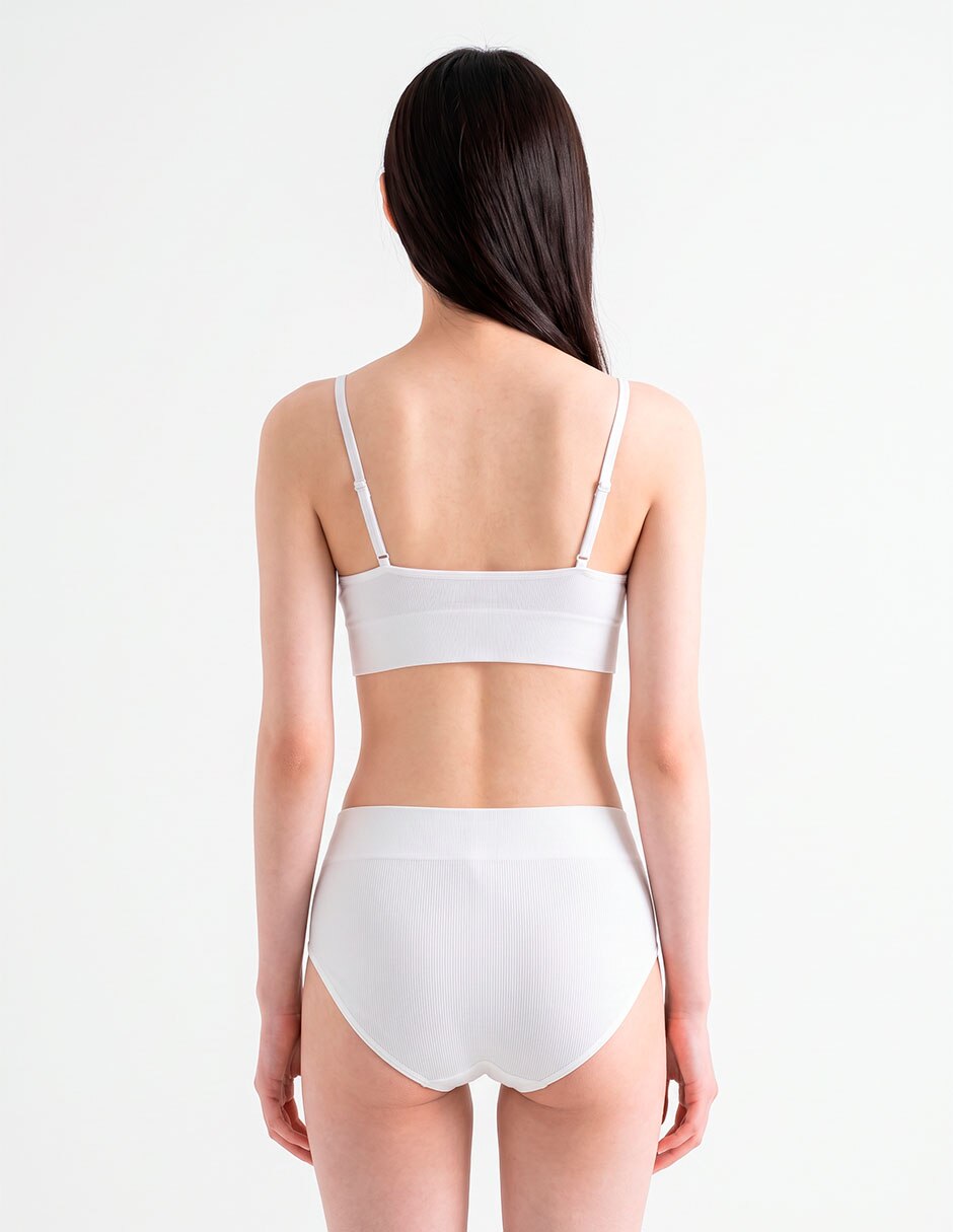 Bralette copa triangular seamless para mujer 4