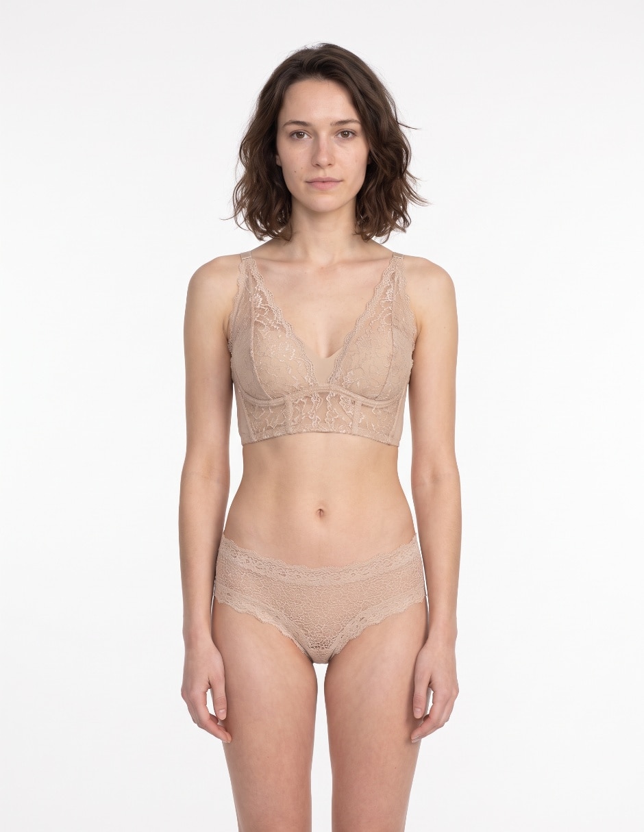 Brassiere escote profundo con copa para mujer Brassiere escote profundo con copa para mujer