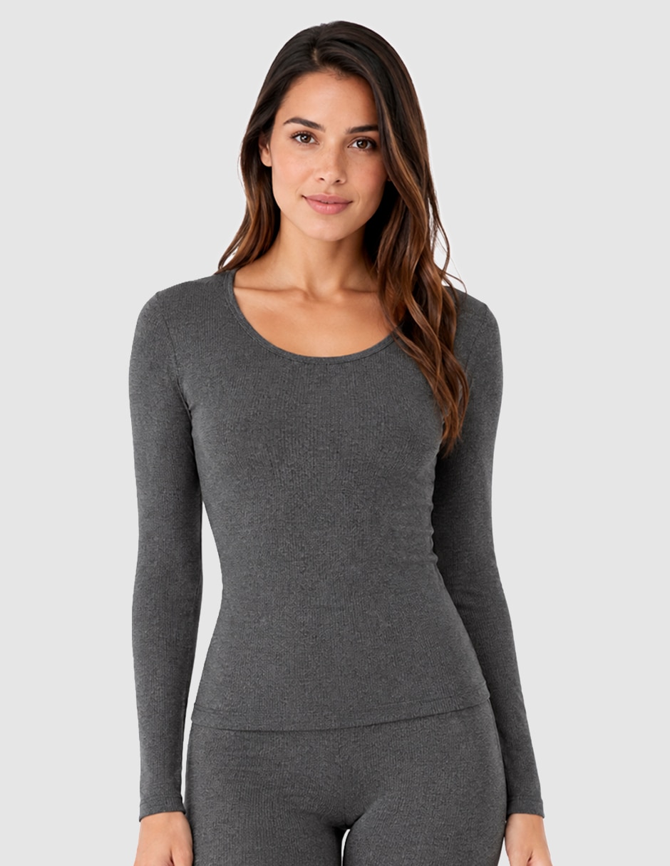Playera térmica manga larga para mujer 1